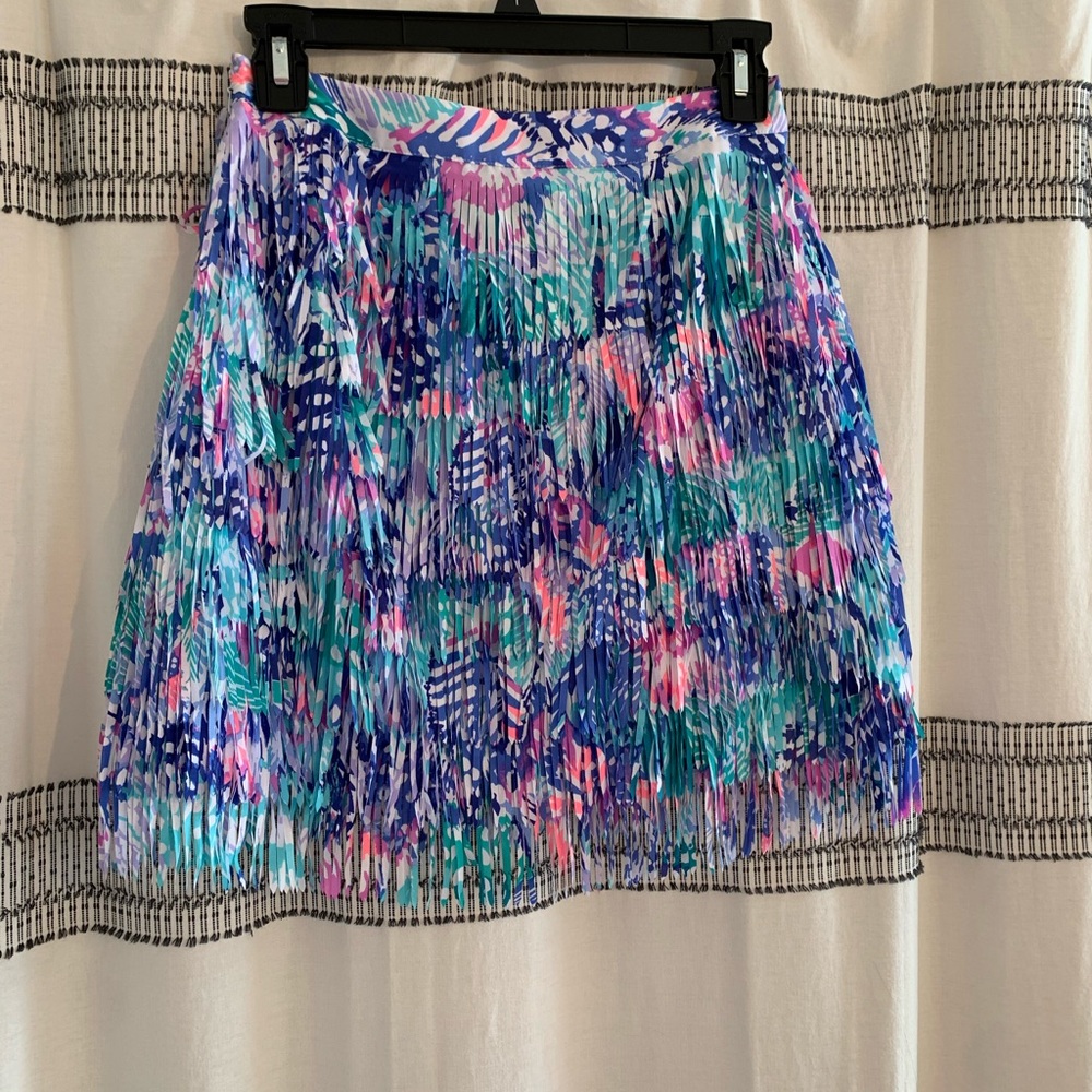 Lilly Pulitzer fringe skirt